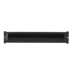 19" VOLNĚ STOJÍCÍ (FF01 S LCD PANELEM) KABELOVÝ VSTUP KARTÁČOVÝ PANEL ČERNÝ  AK-1106-B