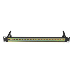 MONTÁŽNÍ LIŠTA DIN TS-35 19" 1U ČERNÁ