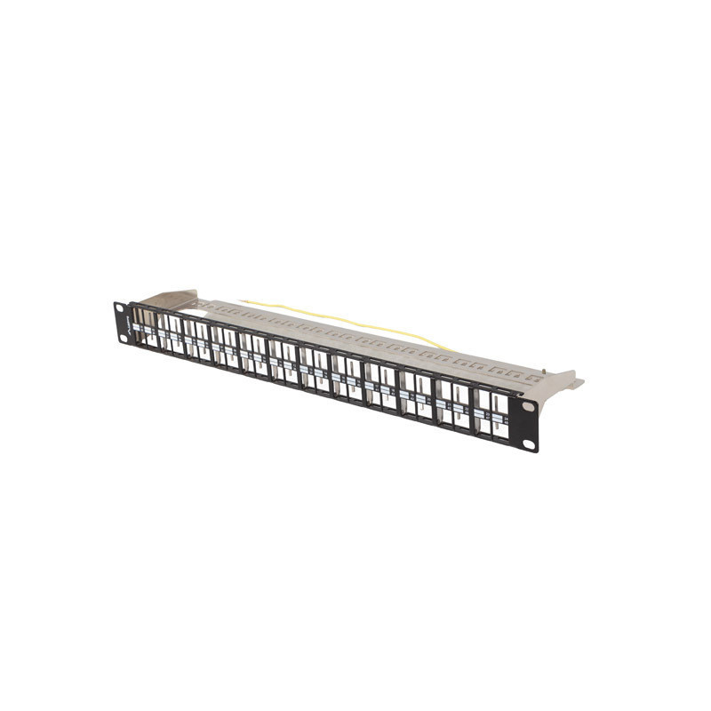 PATCH PANEL PRÁZDNÝ 48 PORTŮ 1U 19" FTP PRO MODULY KEYSTONE ČERNÝ PATCH PANEL PRÁZDNÝ 48 PORTŮ 1U 19" FTP PRO MODULY KEYSTONE ČERNÝ