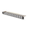 PATCH PANEL PRÁZDNÝ 48 PORTŮ 1U 19" FTP PRO MODULY KEYSTONE ČERNÝ