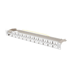PATCH PANEL PRÁZDNÝ 48 PORTŮ 1U 19" FTP PRO MODULY KEYSTONE ŠEDÝ