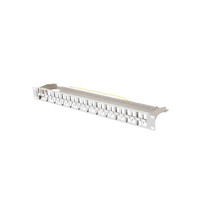 PATCH PANEL PRÁZDNÝ 48 PORTŮ 1U 19" FTP PRO MODULY KEYSTONE ŠEDÝ PATCH PANEL PRÁZDNÝ 48 PORTŮ 1U 19" FTP PRO MODULY KEYSTONE ŠEDÝ