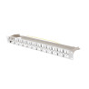 PATCH PANEL PRÁZDNÝ 48 PORTŮ 1U 19" FTP PRO MODULY KEYSTONE ŠEDÝ