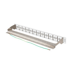 PATCH PANEL PRÁZDNÝ 48 PORTŮ 1U 19" FTP PRO MODULY KEYSTONE ŠEDÝ