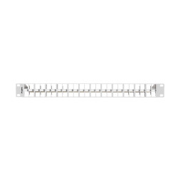 PATCH PANEL PRÁZDNÝ 48 PORTŮ 1U 19" FTP PRO MODULY KEYSTONE ŠEDÝ