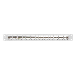PATCH PANEL PRÁZDNÝ 24 PORTŮ 1U 19" FTP PRO MODULY KEYSTONE ŠEDÝ