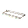 PATCH PANEL PRÁZDNÝ 24 PORTŮ 1U 19" FTP PRO MODULY KEYSTONE ŠEDÝ