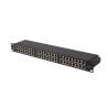 PATCH PANEL 48 PORTŮ 1U 19" CAT.5E FTP STÍNĚNÝ ČERNÝ