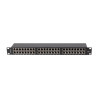 PATCH PANEL 48 PORTŮ 1U 19" CAT.5E FTP STÍNĚNÝ ČERNÝ