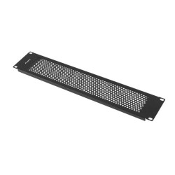 19" ZASLEPOVACÍ PANEL 2U MESH BLACK