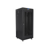 19" VOLNĚ STOJÍCÍ RACKOVÁ SKŘÍŇ 27U/600X600 (FLAT PACK) SE SÍŤOVANÝMI DVEŘMI LCD ČERNÁ  V2
