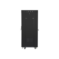 19" VOLNĚ STOJÍCÍ RACKOVÁ SKŘÍŇ 27U/600X600 (FLAT PACK) SE SÍŤOVANÝMI DVEŘMI LCD ČERNÁ  V2