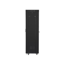 19" VOLNĚ STOJÍCÍ RACKOVÁ SKŘÍŇ 42U/600X600 (FLAT PACK) SE SÍŤOVÝMI DVEŘMI LCD ČERNÁ  V2