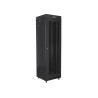 19" VOLNĚ STOJÍCÍ RACKOVÁ SKŘÍŇ 42U/600X600 (FLAT PACK) SE SÍŤOVÝMI DVEŘMI LCD ČERNÁ  V2
