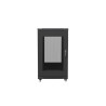 19" VOLNĚ STOJÍCÍ RACKOVÁ SKŘÍŇ 22U/600X800 (FLAT PACK) SE SÍŤOVÝMI DVEŘMI ČERNÁ