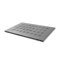 19" PEVNÁ POLICE PRO OTEVŘENÝ RACK 800MM 1U/480,5X580MM MAX. NOSNOST DO 120KG ČERNÁ