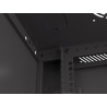RACKOVÁ SKŘÍŇ 19" NÁSTĚNNÁ 4U/600X450 S PERFOROVANÝMI DVEŘMI ČERNÁ  (PLOCHÉ BALENÍ)