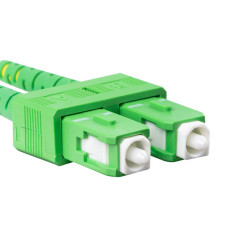 OPTICKÝ PATCHCORD SM LC/UPC-SC/APC DUPLEX 0,5M LSZH G657A1 3,0MM ŽLUTÝ 