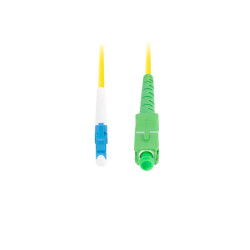 OPTICKÝ PATCHCORD SM LC/UPC-SC/APC SIMPLEX 1M LSZH G657A1 3.0MM ŽLUTÝ 