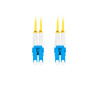OPTICKÝ PATCHCORD SM LC/UPC-LC/UPC DUPLEX 0,5 M LSZH G657A1 3,0 MM ŽLUTÝ 