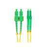 OPTICKÝ PATCHCORD SM SC/APC-LC/APC DUPLEX 1M LSZH G657A1 3.0MM ŽLUTÝ 