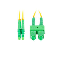 OPTICKÝ PATCHCORD SM SC/APC-LC/APC DUPLEX 1M LSZH G657A1 3.0MM ŽLUTÝ 