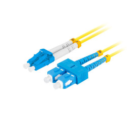 OPTICKÝ PATCHCORD SM SC/UPC-LC/UPC DUPLEX 3M LSZH G657A1 3.0MM ŽLUTÝ 