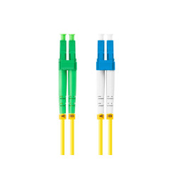 OPTICKÝ PATCHCORD SM LC/APC-LC/UPC DUPLEX 0,5 M LSZH G657A1 3,0 MM ŽLUTÝ 