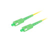 OPTICKÝ PROPOJOVACÍ KABEL SM SC/APC-SC/APC SIMPLEX 5M LSZH G657A1 3.0MM ŽLUTÝ