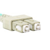 OPTICKÝ PATCHCORD MM LC/UPC-SC/UPC DUPLEX 3M LSZH OM4 50/125 3.0MM FIALOVÝ 