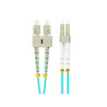 OPTICKÝ PATCHCORD MM LC/UPC-SC/UPC DUPLEX 3M LSZH OM3 50/125 3.0MM AQUA