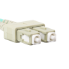 OPTICKÝ PATCHCORD MM LC/UPC-SC/UPC DUPLEX 5M LSZH OM3 50/125 3.0MM AQUA