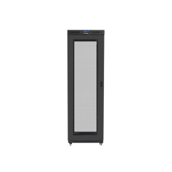 19" VOLNĚ STOJÍCÍ RACKOVÁ SKŘÍŇ 47U/800X1000 (FLAT PACK) SE SÍŤOVÝMI DVEŘMI LCD ČERNÁ  V2