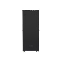 19" VOLNĚ STOJÍCÍ RACKOVÁ SKŘÍŇ 47U/800X1000 (FLAT PACK) SE SÍŤOVÝMI DVEŘMI LCD ČERNÁ  V2