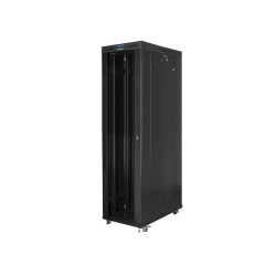 19" VOLNĚ STOJÍCÍ RACKOVÁ SKŘÍŇ 47U/800X1200 (FLAT PACK) S PROSKLENÝMI DVEŘMI LCD ČERNÁ  V2
