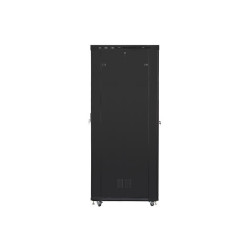 19" VOLNĚ STOJÍCÍ RACKOVÁ SKŘÍŇ 47U/800X1200 (FLAT PACK) S PROSKLENÝMI DVEŘMI LCD ČERNÁ  V2