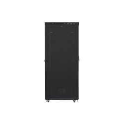 19" VOLNĚ STOJÍCÍ RACKOVÁ SKŘÍŇ 47U/800X1200 (FLAT PACK) S PROSKLENÝMI DVEŘMI LCD ČERNÁ  V2