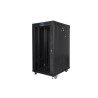 19" VOLNĚ STOJÍCÍ RACKOVÁ SKŘÍŇ 22U/600X800 (FLAT PACK) S PROSKLENÝMI DVEŘMI LCD ČERNÁ  V2