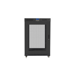 19" VOLNĚ STOJÍCÍ RACKOVÁ SKŘÍŇ 22U/800X1000 (FLAT PACK) SE SÍŤOVÝMI DVEŘMI LCD ČERNÁ  V2
