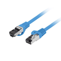 PATCHCORD CAT.8.1 S/FTP LSZH CU 0.25M MODRÝ