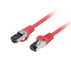 PATCHCORD CAT.8.1 S/FTP LSZH CU 0.25M ČERVENÝ