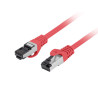PATCHCORD CAT.8.1 S/FTP LSZH CU 1M ČERVENÝ