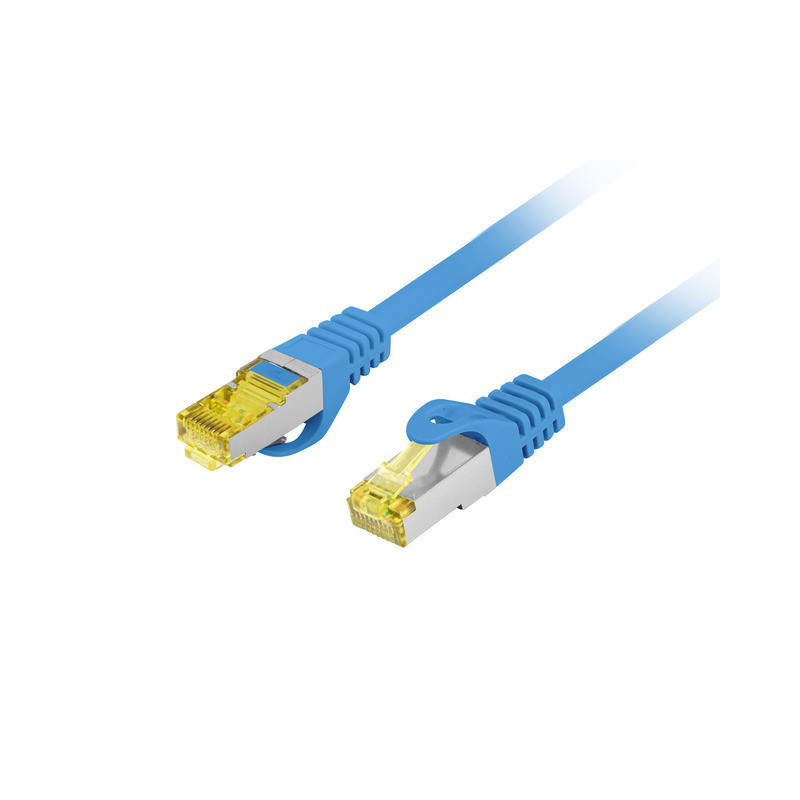 PATCHCORD CAT.6A S/FTP LSZH CU 3M MODRÝ