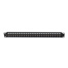 PATCH PANEL 24 PORTŮ 1U S KONEKTOREM TYPU F ČERNÝ