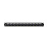 PATCH PANEL 24 PORTŮ 1U S KONEKTOREM TYPU F ČERNÝ