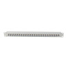 PATCH PANEL 24 PORTŮ 1U S KONEKTOREM TYPU F ŠEDÝ