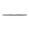 PATCH PANEL 24 PORTŮ 1U S KONEKTOREM TYPU F ŠEDÝ