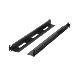SADA KOLEJNIC PRO MONTÁŽ DO RACKU 19"  POSUVNÁ 650-1090 MM ČERNÁ