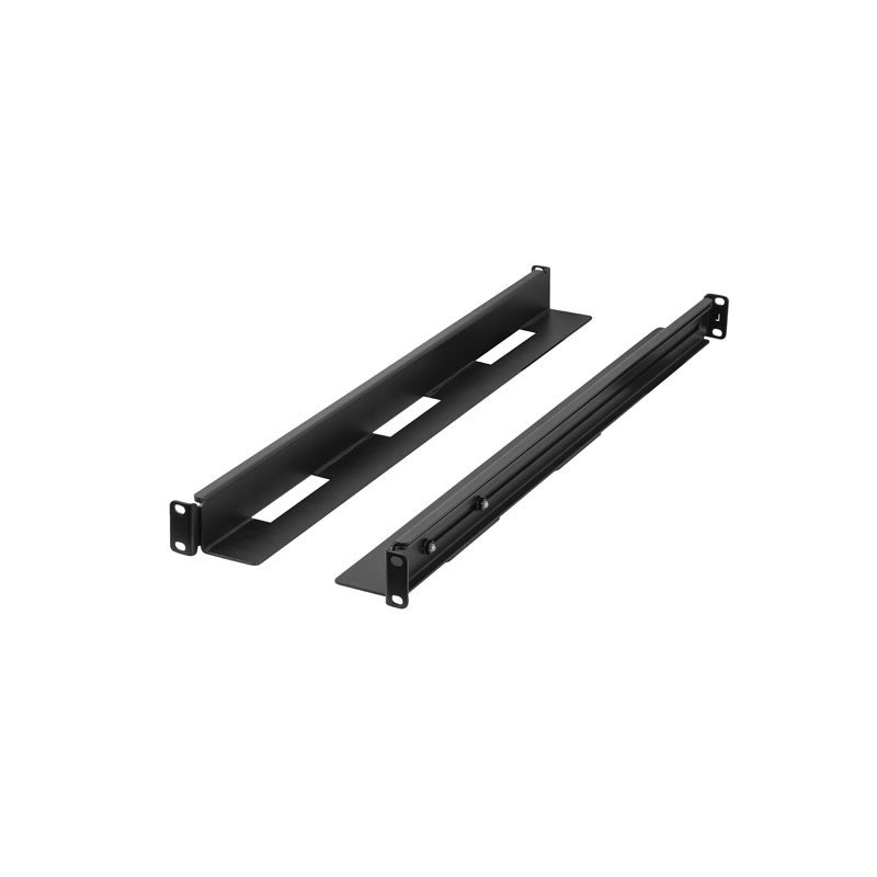 SADA KOLEJNIC PRO MONTÁŽ DO RACKU 19"  POSUVNÁ 650-1090 MM ČERNÁ
