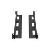 SADA KOLEJNIC PRO MONTÁŽ DO RACKU 19"  POSUVNÁ 650-1090 MM ČERNÁ